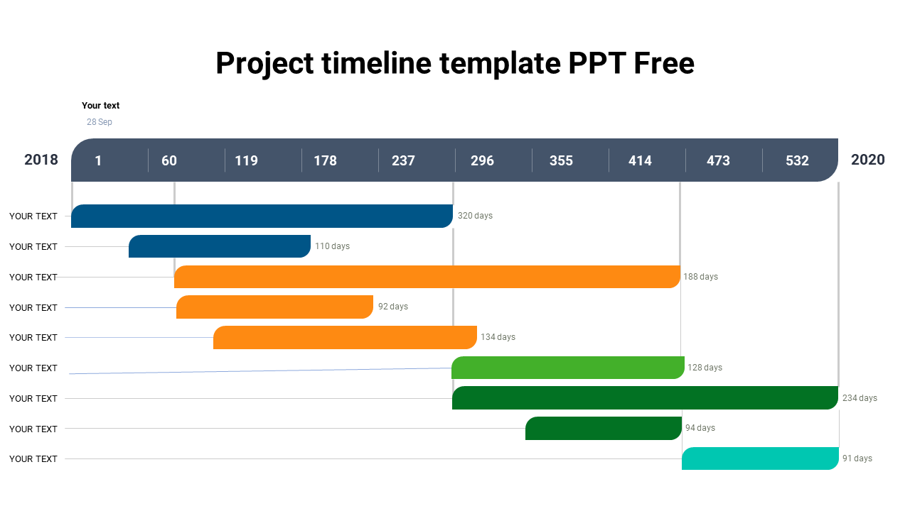project timeline template ppt free